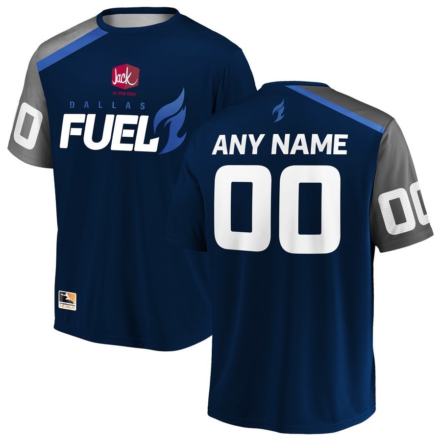 dallas fuel overwatch league player jersey - custom - add any player