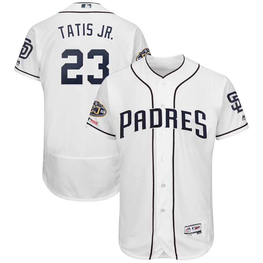 Youth Majestic Fernando Tatis Jr. Navy San Diego Padres Player Name &  Number T-Shirt