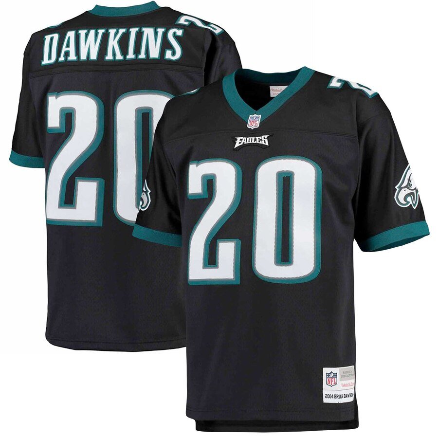 Brian Dawkins Jersey S-3X 4X 5X 6X XLT 2XLT 3XLT 4XLT 5XLT Big Tall