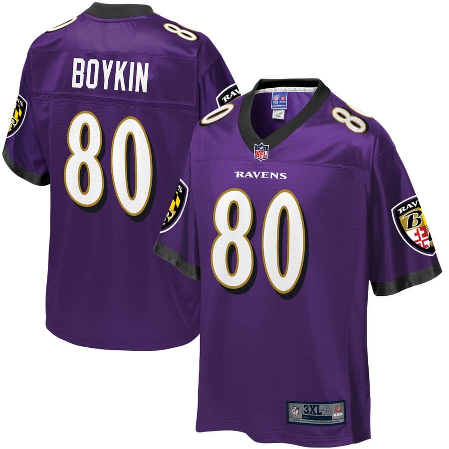 Miles Boykin Jersey - Baltimore Ravens Purple Big & Tall 2X-6X XLT-5XLT