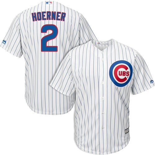 Nico Hoerner Chicago Cubs Home Pinstripe Men's Replica Jersey