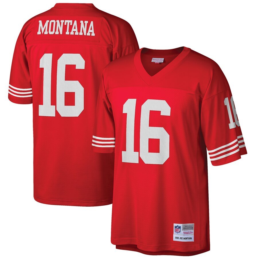 49ers Throwback Jerseys Montana, Rice S-4X 5X 6X XLT-5XLT Big & Tall