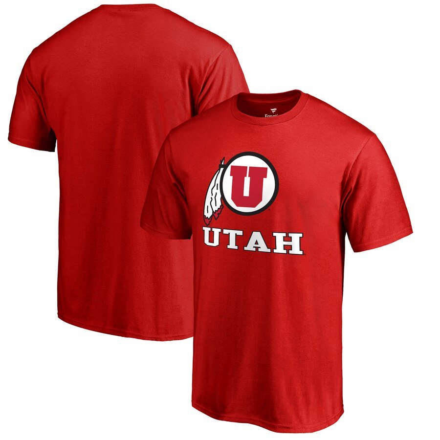 Utah Utes Tee Shirt - Red in Big and Tall Sizes 2X 3X 4X 5X 6X XLT-5XLT