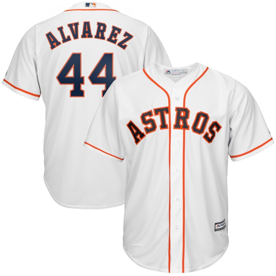 Yordan Alvarez Jersey (White) by Majestic in S M L XL 2X 3X (3XL)