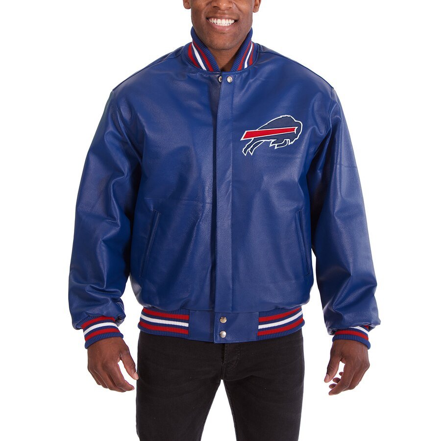 Starter Buffalo Bills Varsity Satin Full-Snap Jacket XXL / Bills Blue Mens Outerwear