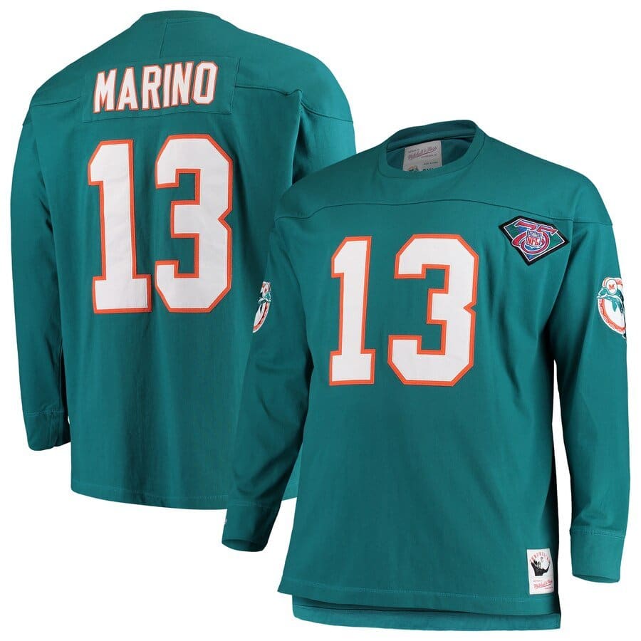 Long Sleeve Dan Marino Jersey Shirt