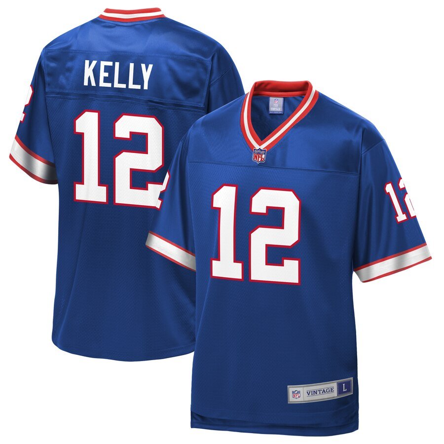 Men's Buffalo Bills Jim Kelly Nike Royal '90s Throwback Retired