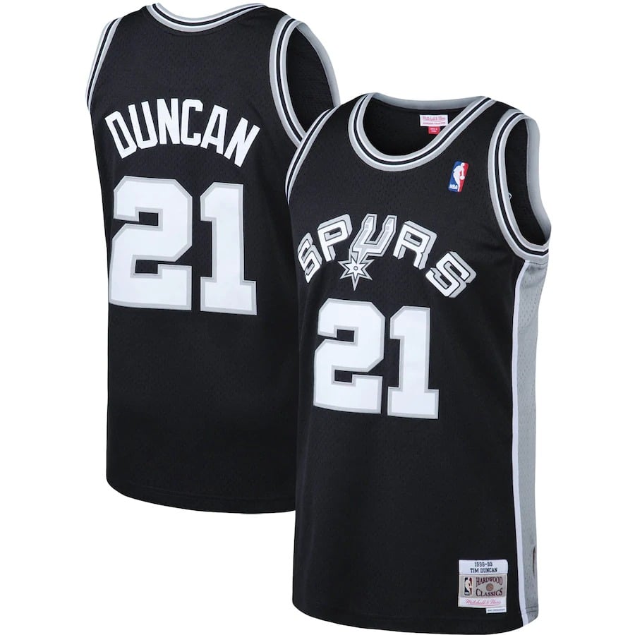 Champion San Antonio Spurs Tim Duncan Jersey Mens Size 