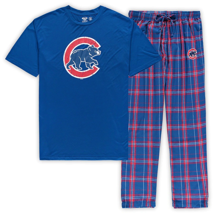 Chicago Cubs Pajamas S-2X Big 3X 4X 5X 6X Tall XLT-5XLT