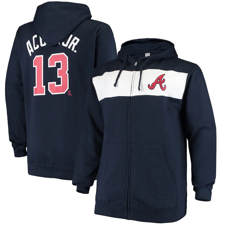 Ronald Acuna Jr. Hoodie in Big and Tall 3X 4X 5X 6X XLT-5XLT