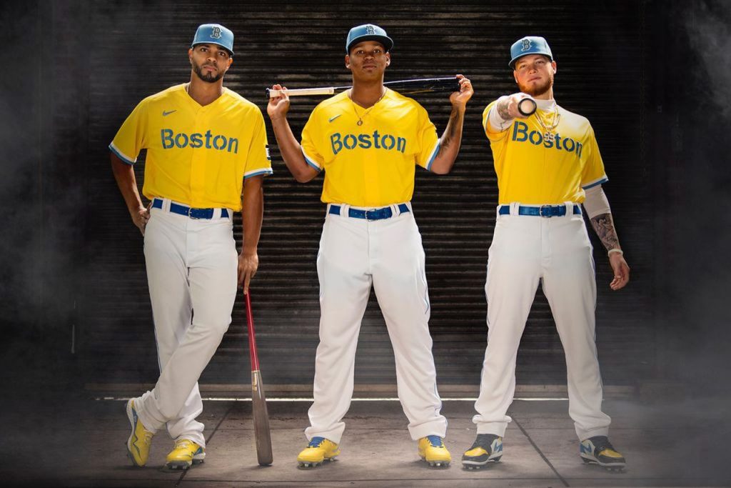 Boston Red Sox Yellow Jersey