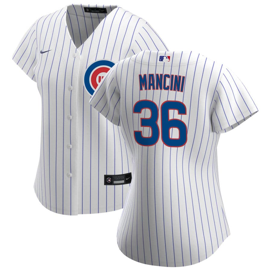 Women's Trey Mancini Jersey - Chicago Cubs White Pinstripe