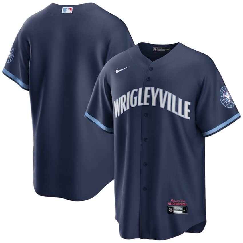 Chicago Cubs City Connect Wrigleyville Jersey S-4X, Men, Women