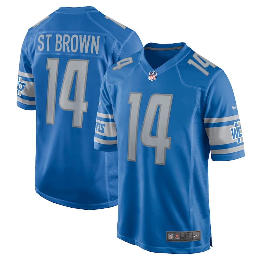 AmonRa St. Brown Jersey (Lions) SXL 2X 3X 4X 5X Nike