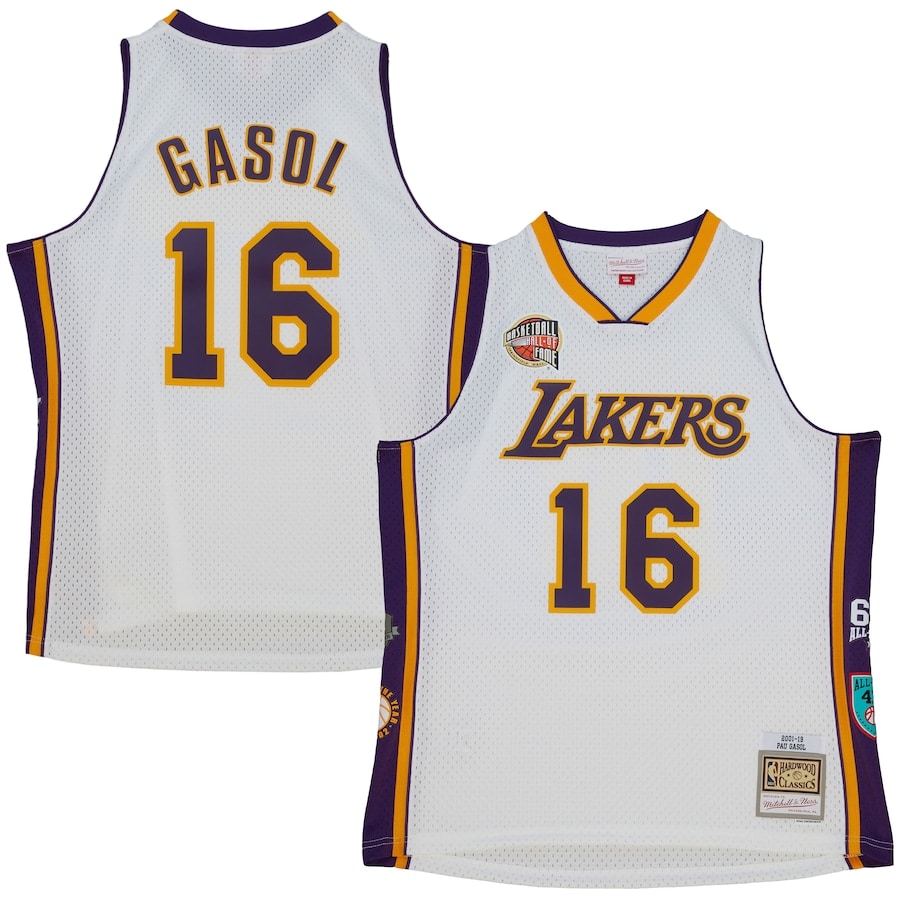 Pau Gasol Jersey - Hall of Fame Limited Edition by Mitchell and Ness