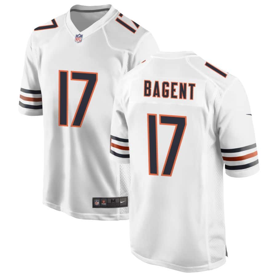White Tyson Bagent Jersey by Nike