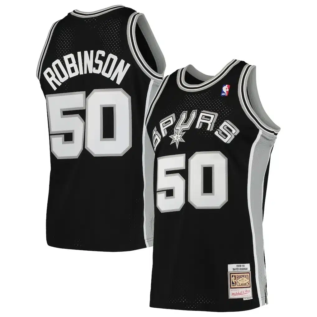 David Robinson Spurs Jersey by Mitchell and Ness Throwback Collection
