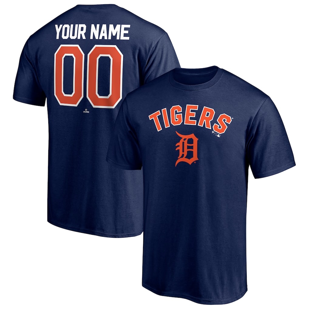 Custom Detroit Tigers Tee Shirt - Add Any Player